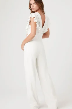 Butterfly-Sleeve Jumpsuit