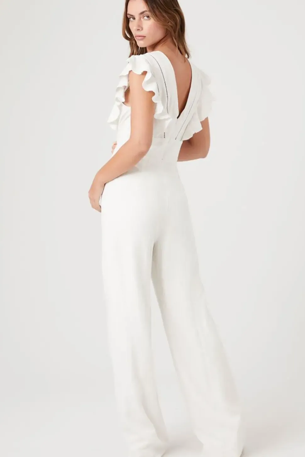 Butterfly-Sleeve Jumpsuit