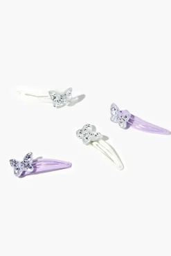 Butterfly Snap Hair Clips