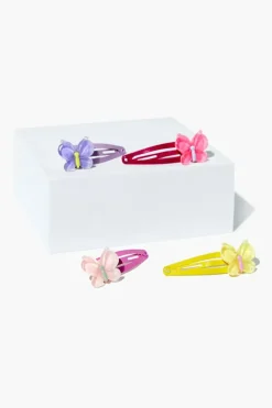 Butterfly Snap Hair Clip Set