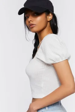 Buttoned Crop Top