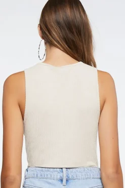 Buttoned Tank Bodysuit