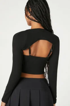 Button-Front Cami & Shrug Set