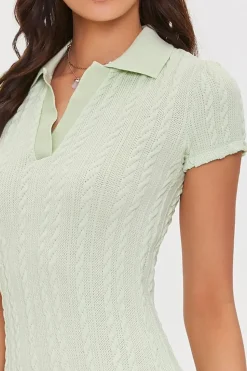 Cable Knit Bodycon Dress