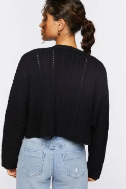 Cable Knit Cardigan Sweater