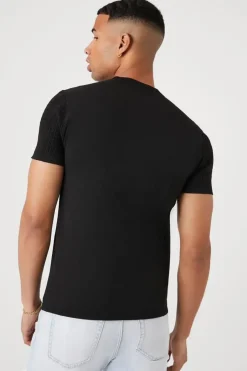 Cable Knit Crew Tee
