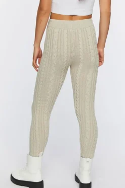 Cable Knit Skinny Pants