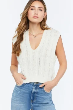 Cable Knit Sleeveless Top