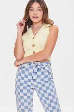 Cable Knit Sweater Vest