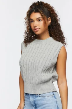 Cable Knit Sweater Vest
