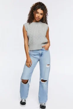 Cable Knit Sweater Vest