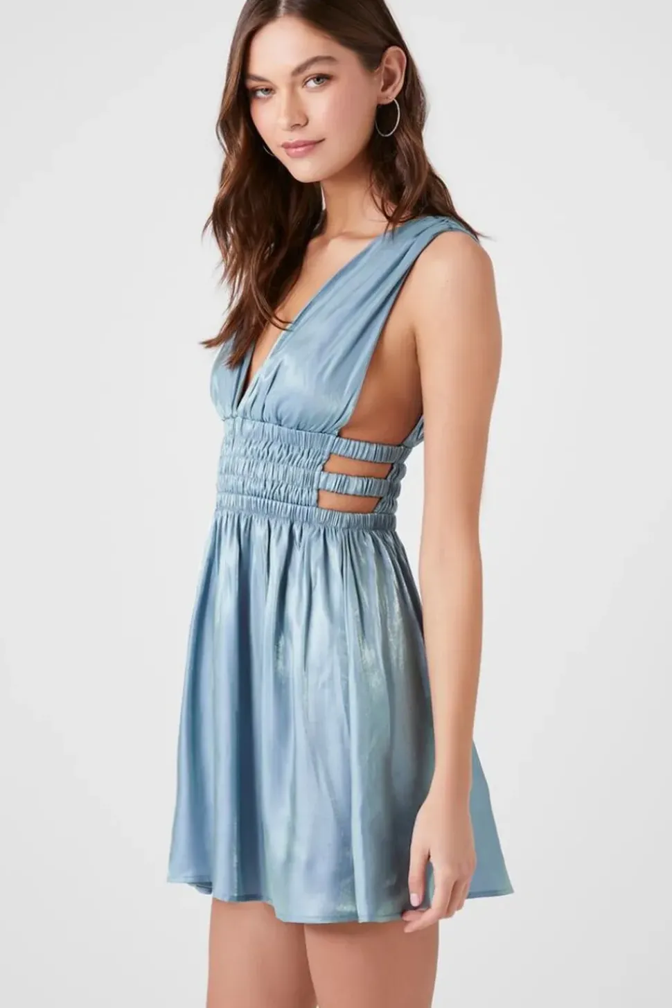 Caged Fit & Flare Mini Dress