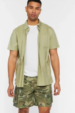Camo Ripstop Cargo Shorts