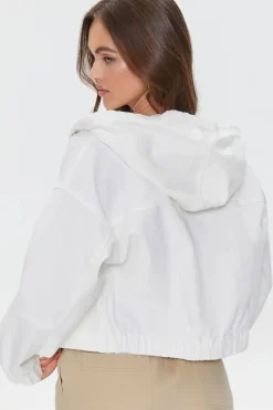 Canvas Zip-Up Hooded Jacket
