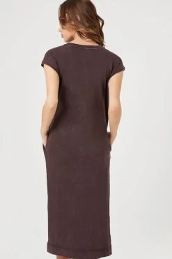 Cap-Sleeve T-Shirt Midi Dress