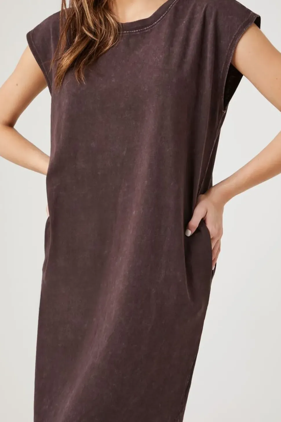 Cap-Sleeve T-Shirt Midi Dress