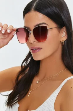 Cat-Eye Tinted Sunglasses