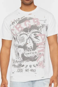 Cbgb & Omfug Distressed Graphic Tee