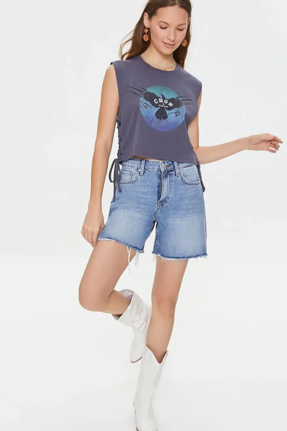 Cbgb & Omfug Graphic Muscle Tee
