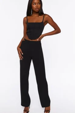Chain Cutout Low-Rise Pants