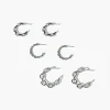 Chain Hoop Earring Set