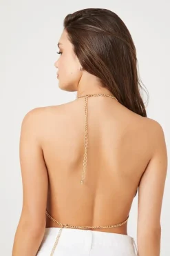 Chainmail Halter Body Chain Bralette
