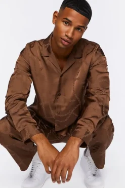 Chain Print Long-Sleeve Shirt
