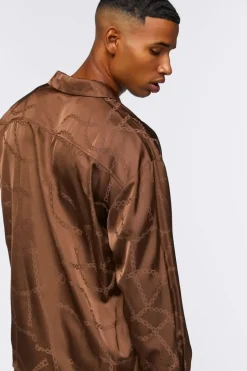 Chain Print Long-Sleeve Shirt