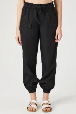 Chambray Drawstring Joggers