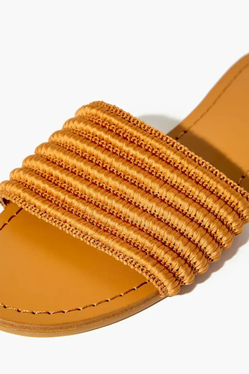 Channel-Stitch Flap Sandals