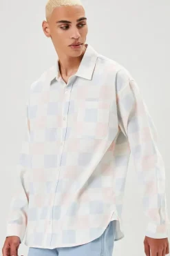 Checkered Button-Front Shirt