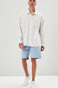 Checkered Button-Front Shirt
