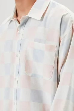 Checkered Button-Front Shirt