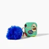 Checkered Earbuds Case & Keychain Set