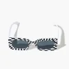Checkered Rectangular Sunglasses