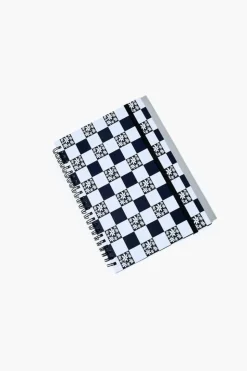 Checkered Spiral Notebook