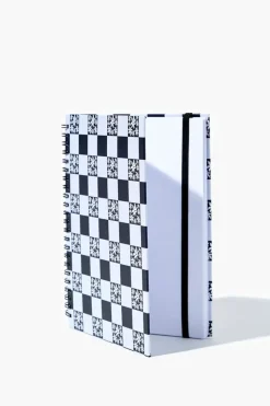 Checkered Spiral Notebook