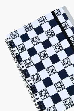 Checkered Spiral Notebook