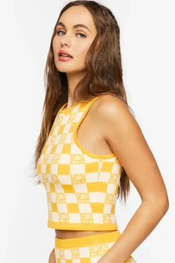 Checkered Sweater Vest