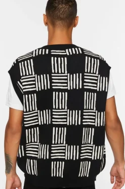 Checkered Sweater Vest