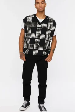 Checkered Sweater Vest