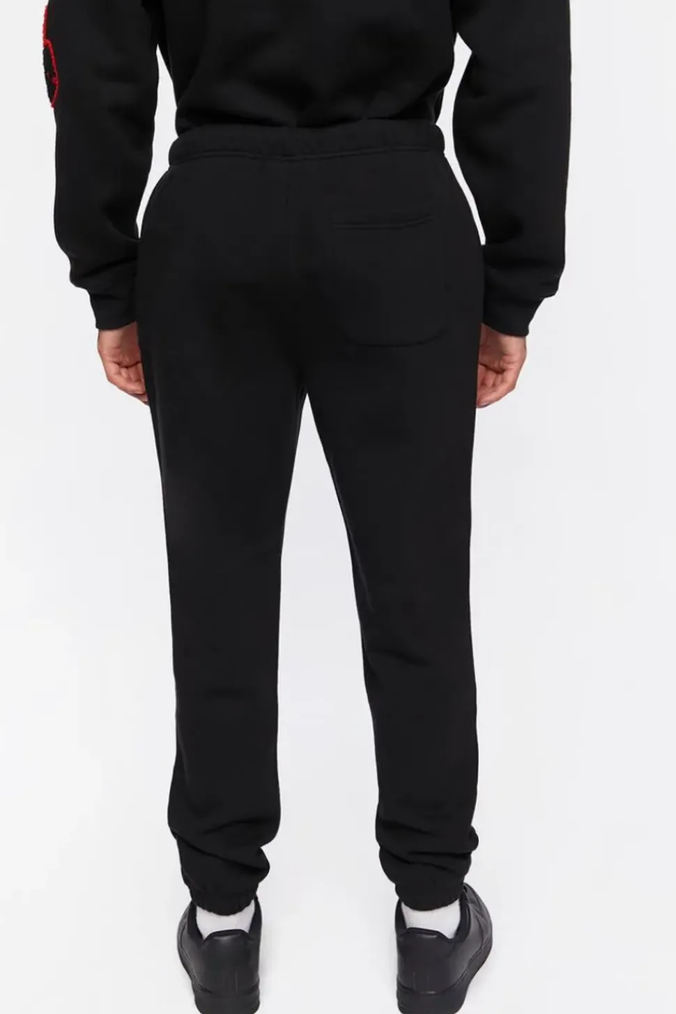 Chenille Eye Patch Drawstring Joggers
