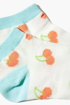 Cherry Print Ankle Socks