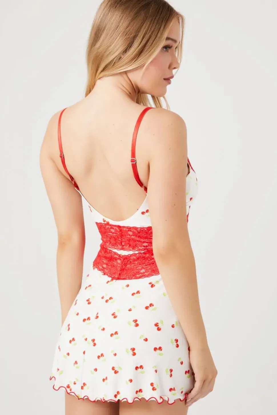 Cherry Print Pajama Slip