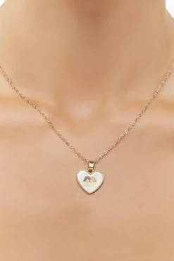 Cherub Heart Pendant Necklace