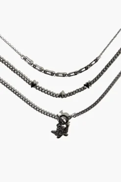 Cherub Pendant Layered Necklace