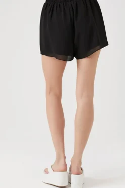 Chiffon High-Rise Shorts