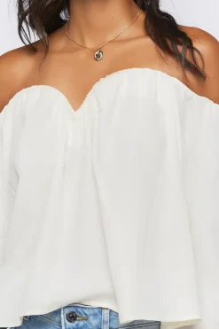 Chiffon Off-The-Shoulder Top