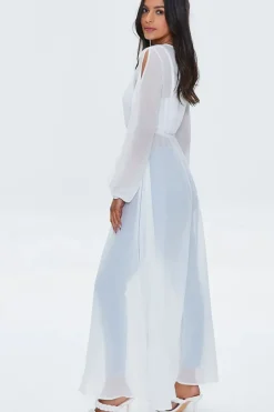 Chiffon Self-Tie Duster Kimono