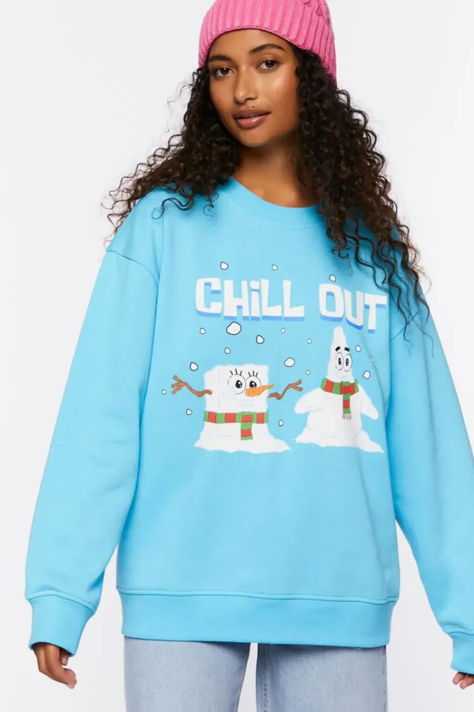 Chill Out Spongebob Graphic Pullover